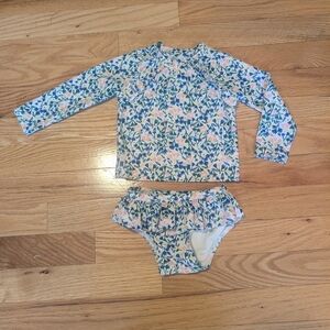Tucker + Tate Floral Kids Swim Rashguard Set